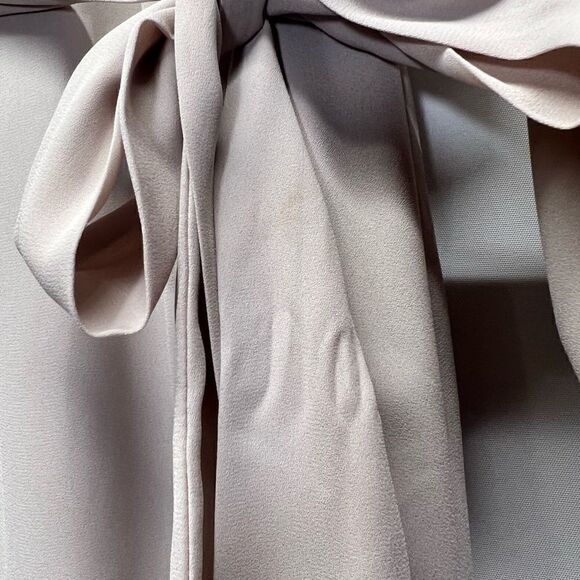 Show Me Your MuMu Lady Long Sleeve Wrap Dress in Show Me The Ring Crisp M - Picture 15 of 16